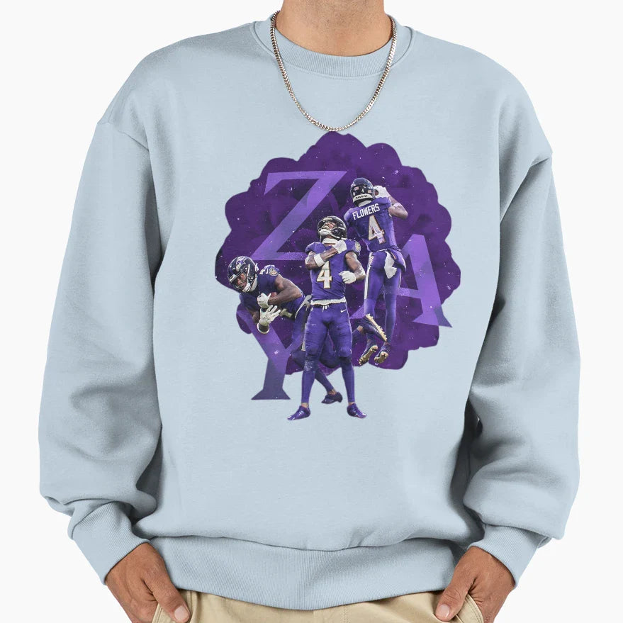 Zay Flowers Sweatshirt - Unique Graphic Men Women