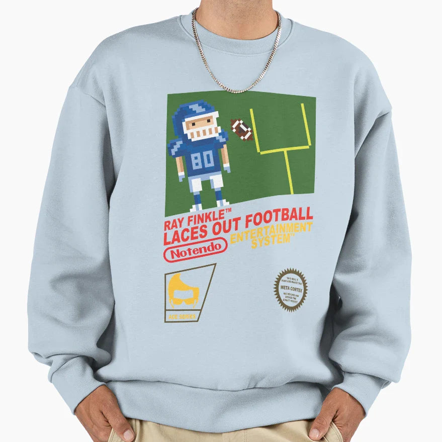 Ray Finkle Laces Out Football Sweatshirt - Streetwear Style for Adults