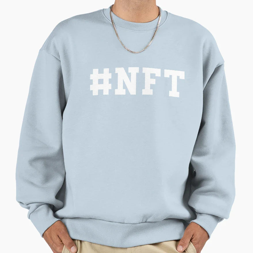 Nft Typography Sweatshirt - Custom Art Print Unisex