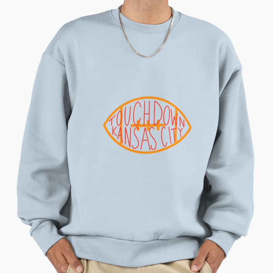 Touchdown Kansas City Sweatshirt - Trendy Graphic Men Women
