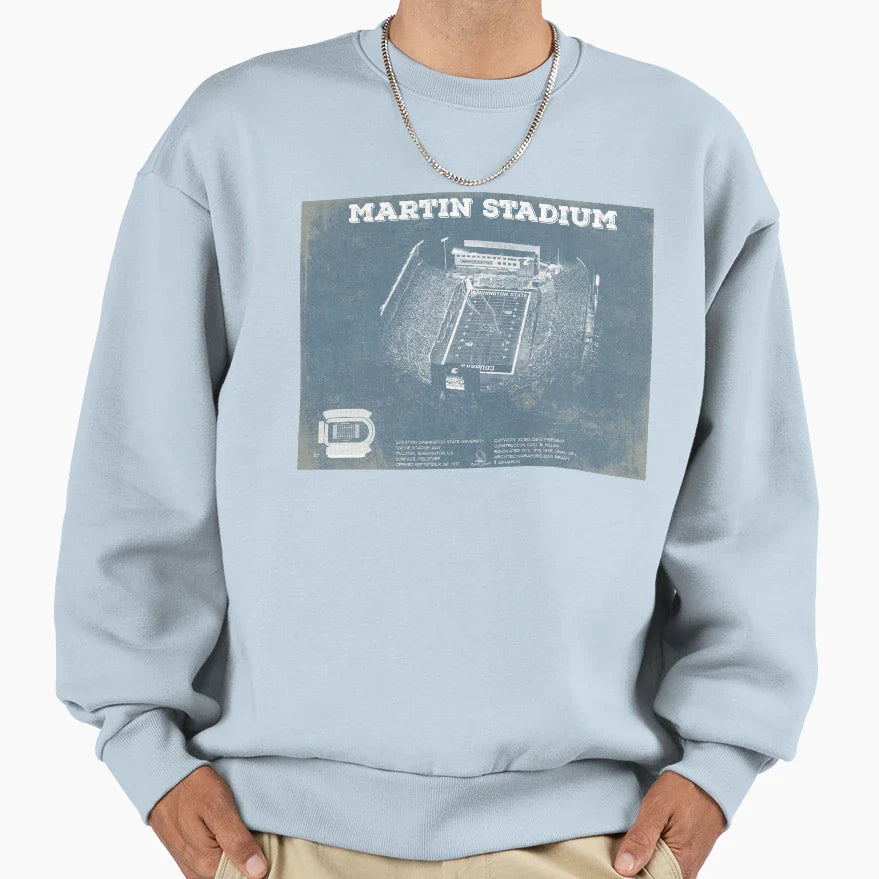 Martin Stadium Sweatshirt - Casual Everyday Wear Men Women