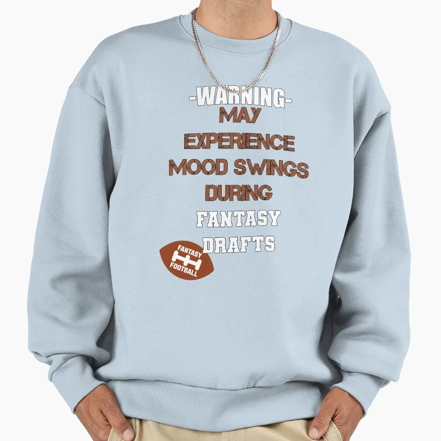 Funny Fantasy Football Draft Sweatshirt - Custom Art Print Unisex