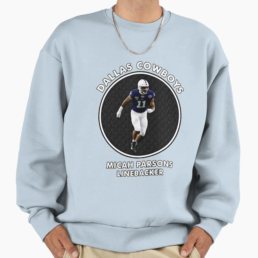 Touchdown Defensive 11 Linebacker Sweatshirt - Aesthetic Graphic Unisex