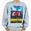 Illuminated Football Stadium Sweatshirt - Aesthetic Graphic for Adults