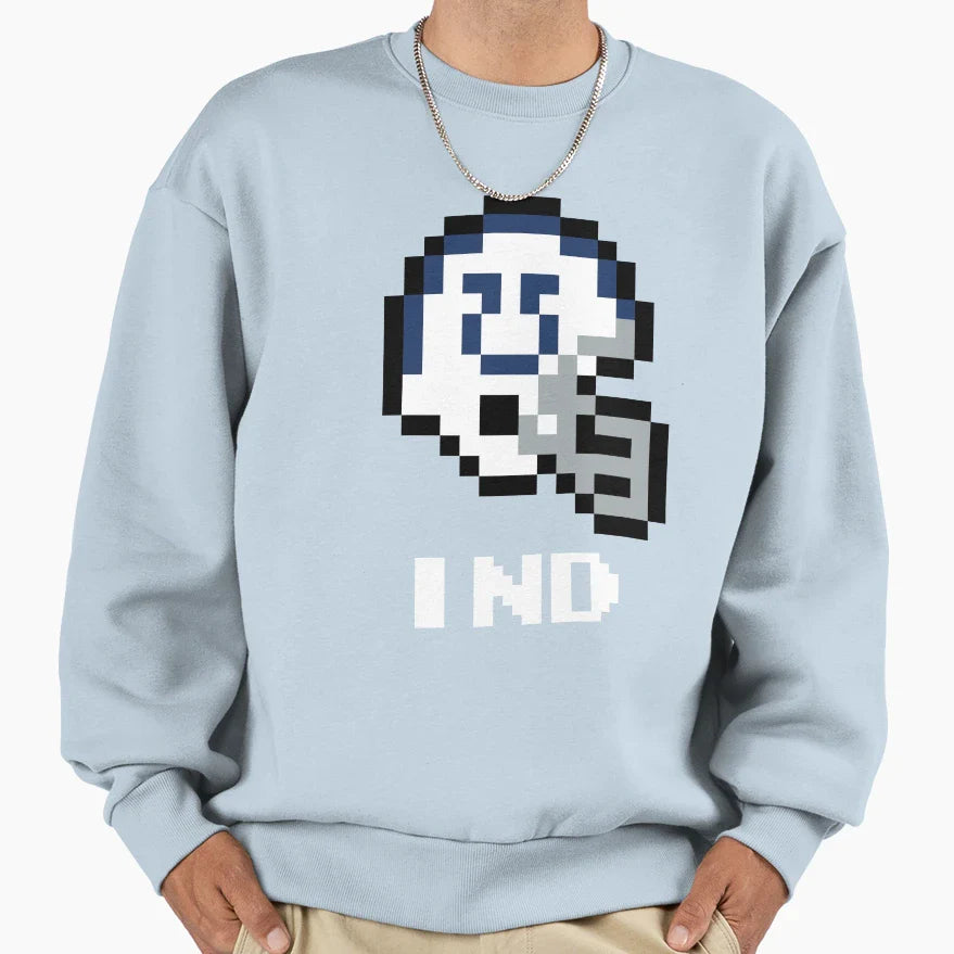 Indianapolis Colts Tecmo Super Bowl Sweatshirt - Aesthetic Graphic Unisex