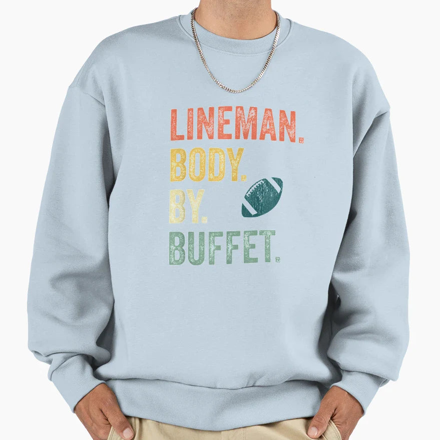 Lineman Offensive Sweatshirt - Unique Graphic Unisex