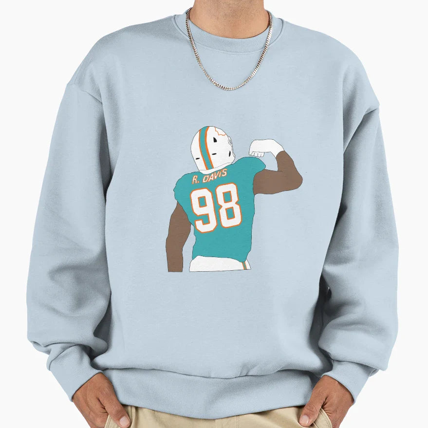 Miami Dolphins Raekwon Davis Sweatshirt - Novelty Apparel Men Women