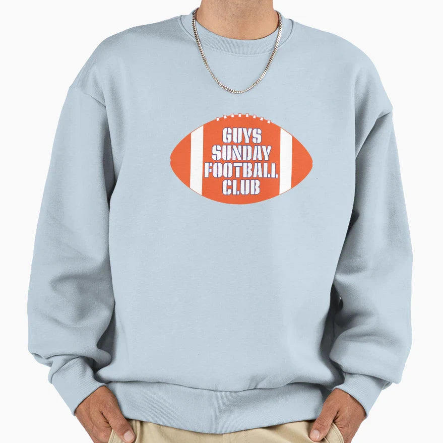 Guys Sunday Football Club Sweatshirt - Trendy Graphic Unisex