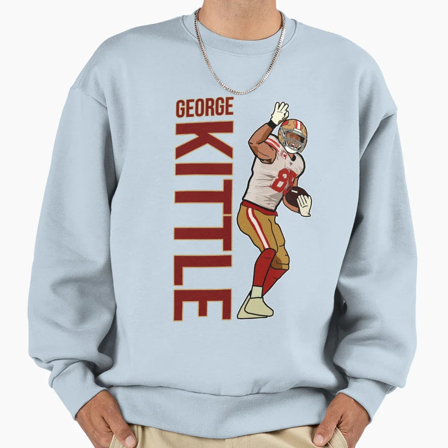 George 85 Nobrand Mens Kittle Black T-Shirt - Fun Novelty Design Unisex