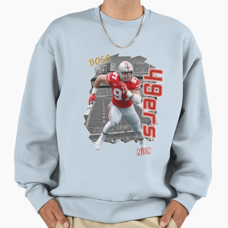 Touchdown Player Defensive End Sweatshirt - Aesthetic Graphic for Adults