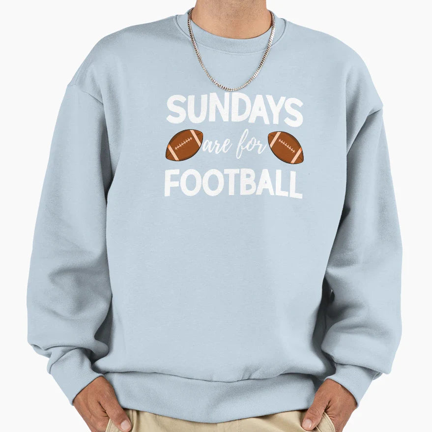 Sundays Are Football Sweatshirt - Casual Everyday Wear for Adults