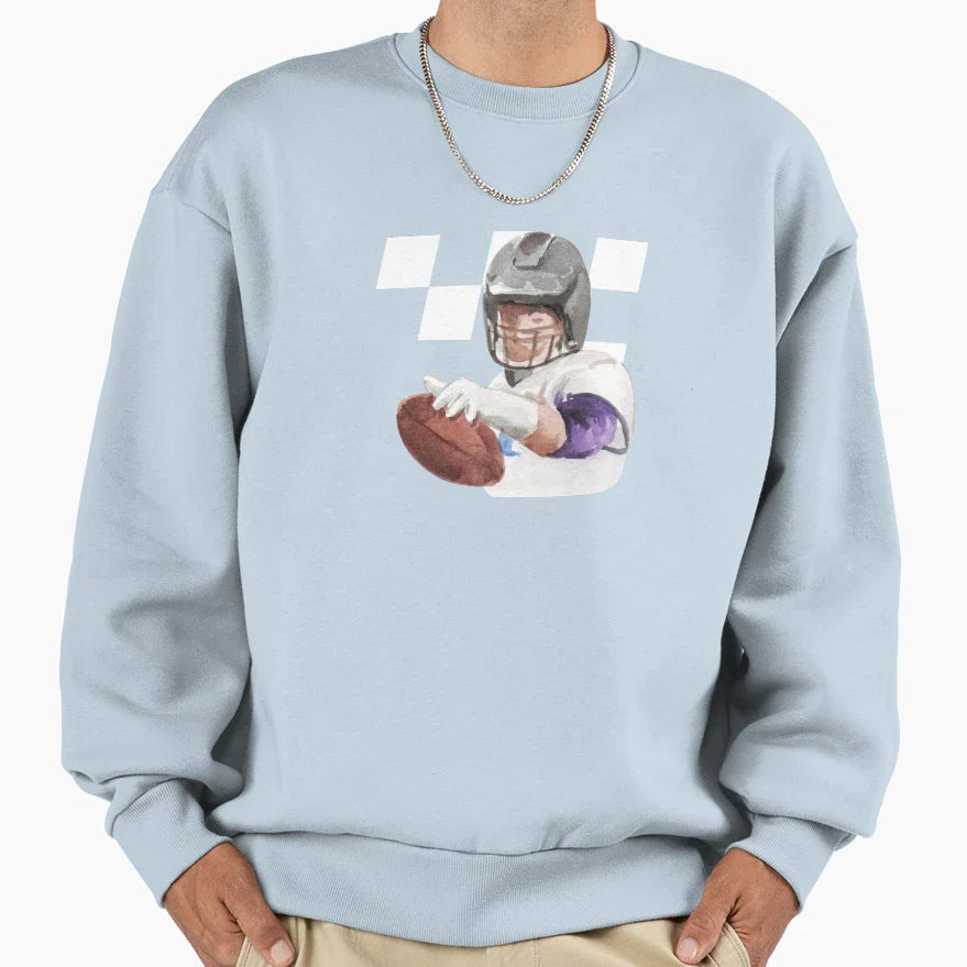 I Cheer Punter Sweatshirt - Minimalist Print for Adults