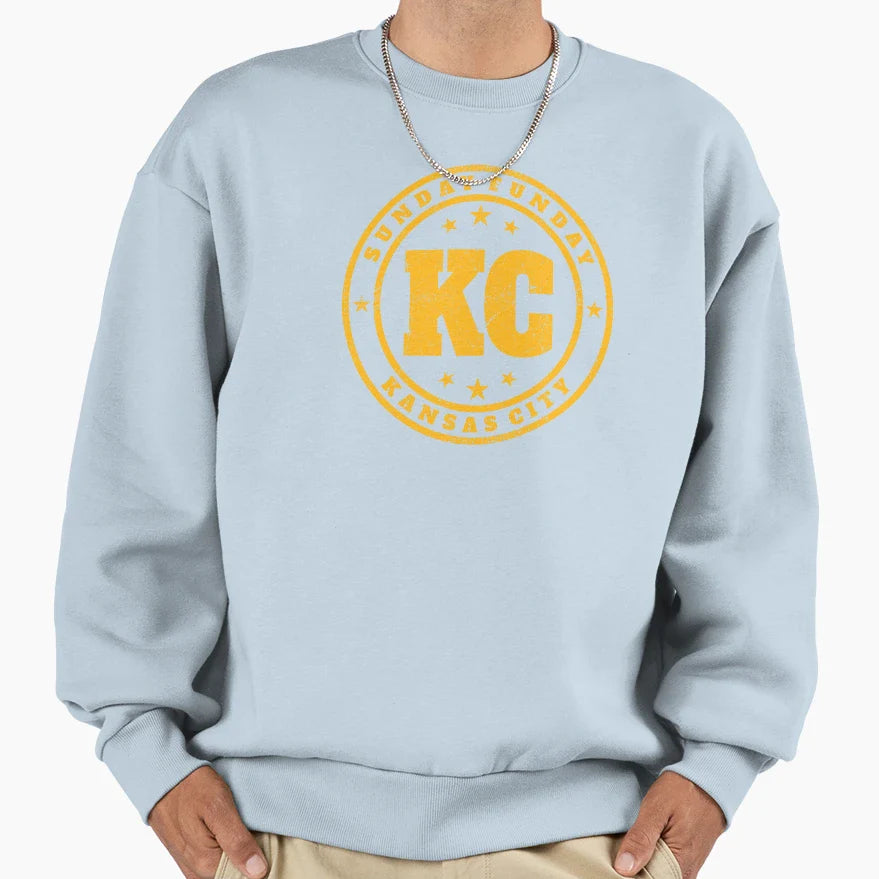 Sunday Funday Kansas City Sweatshirt - Casual Everyday Wear Unisex