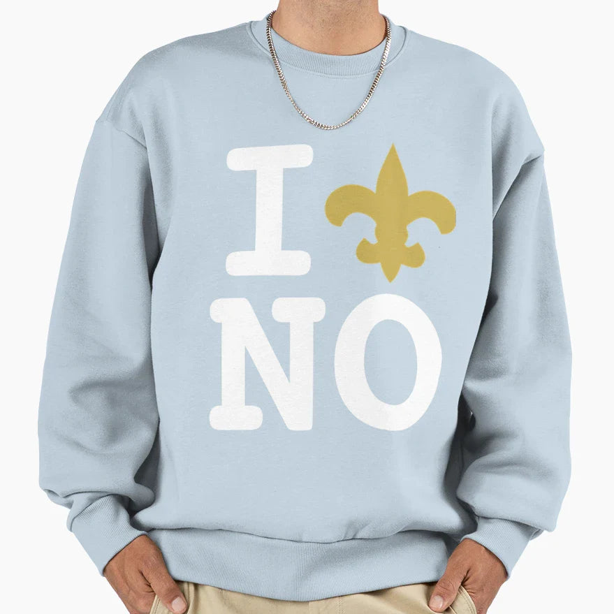 I Love New Orleans Saints Sweatshirt - Unique Graphic Men Women