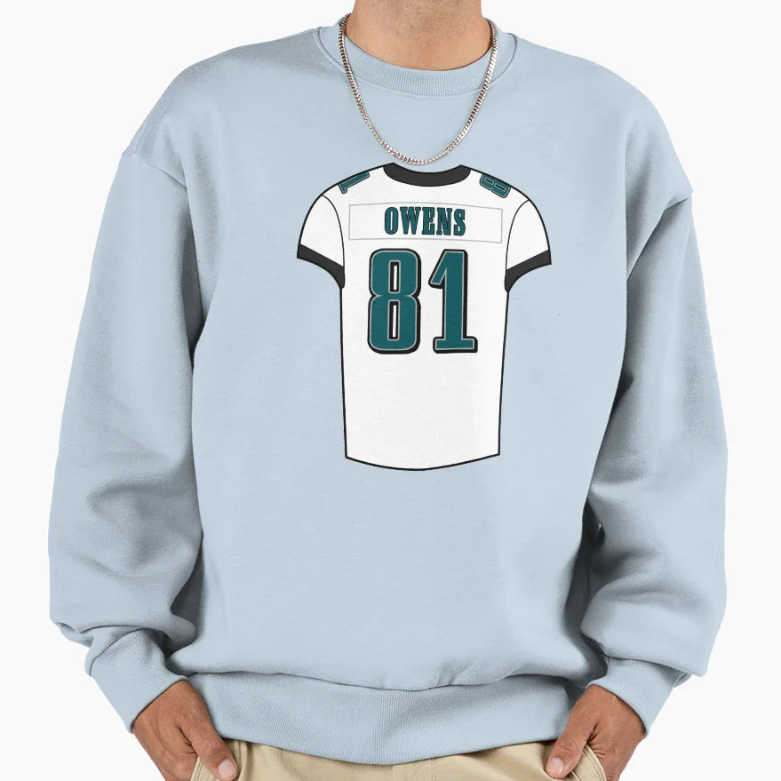 Terrell Owens Away Jersey Sweatshirt - Custom Art Print Men Women