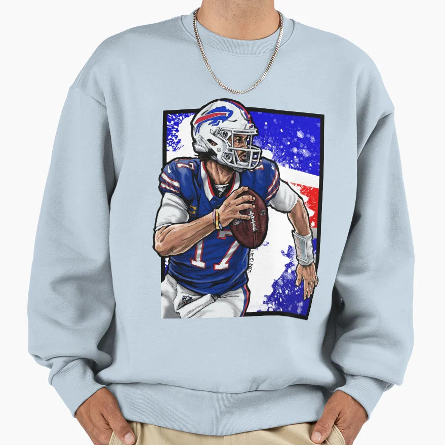Allen Blue B Sweatshirt - Fun Novelty Design Unisex