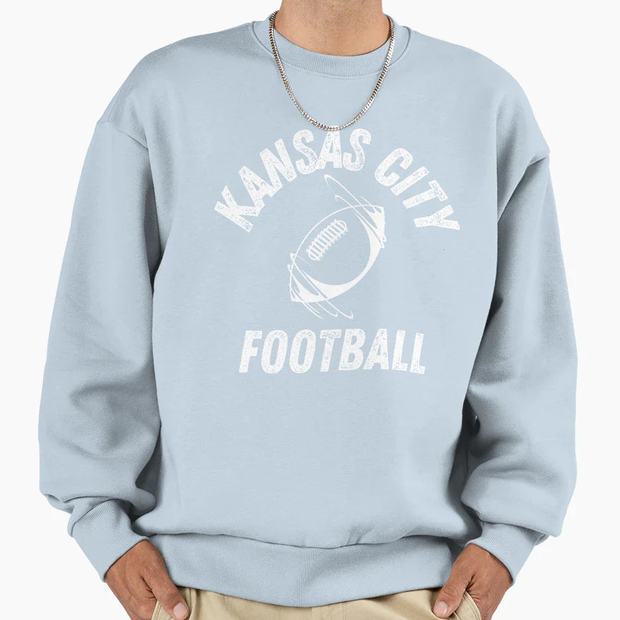 Kansas City Football Gifts Kansas Sweatshirt - Streetwear Style Unisex