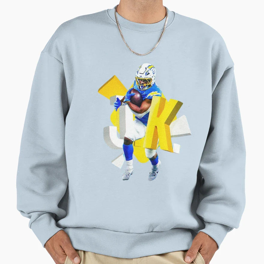Jk Dobbins Chargers Sweatshirt - Custom Art Print Unisex
