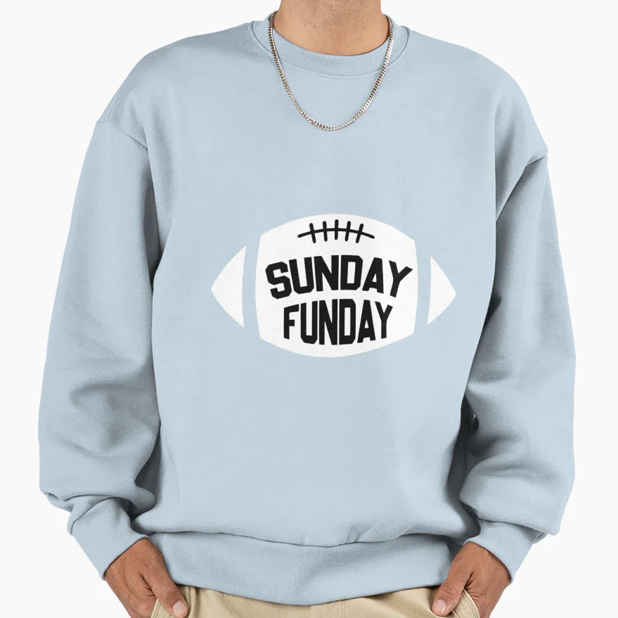 Sunday Is Funday Sweatshirt - Novelty Apparel for Adults