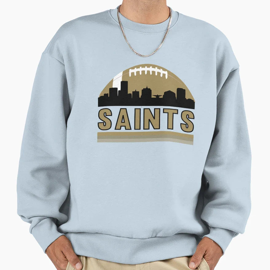 New Orleans Football Skyline Sweatshirt - Novelty Apparel Unisex