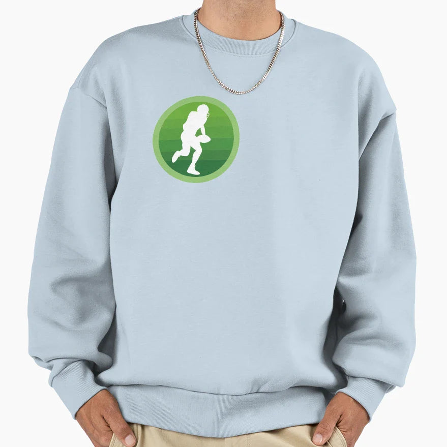 Football Icon Sweatshirt - Minimalist Print Unisex