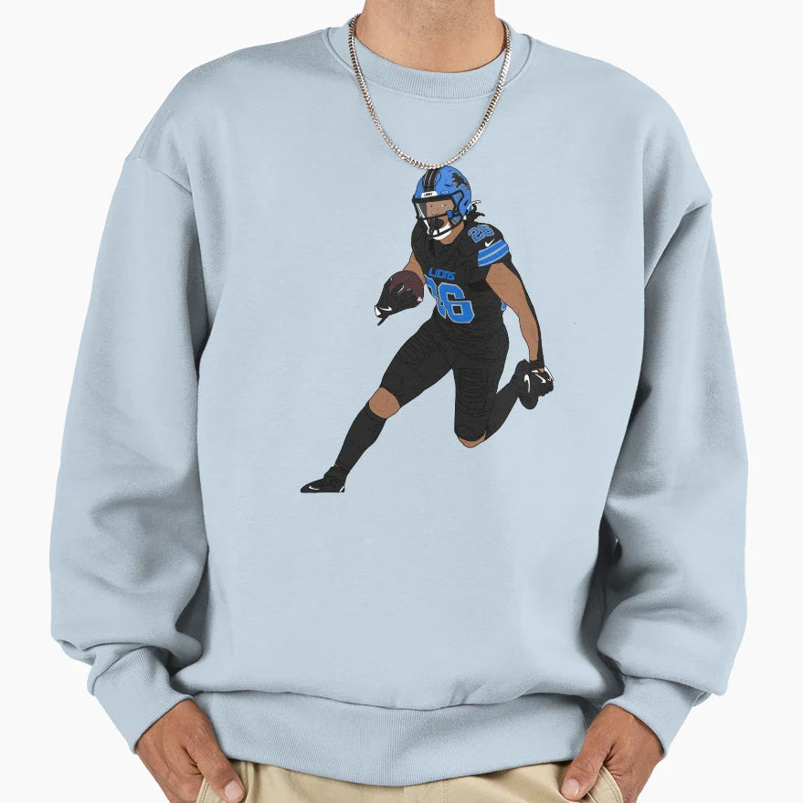 JG Black Sweatshirt - Trendy Graphic for Adults
