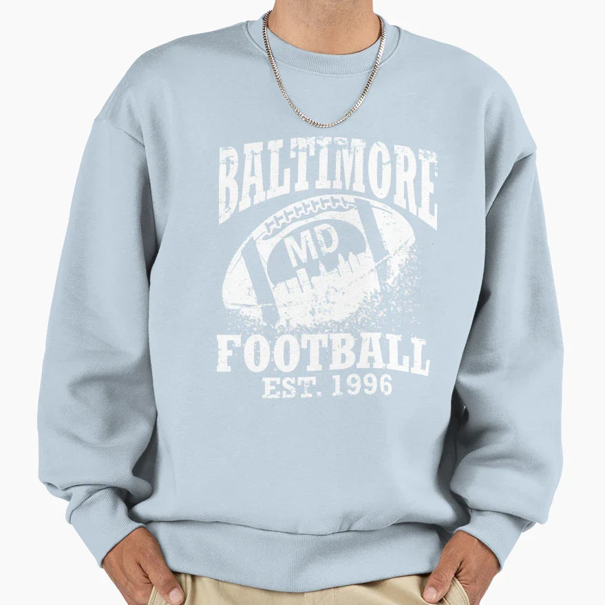 Baltimore Football 3 Sweatshirt - Streetwear Style Men Women
