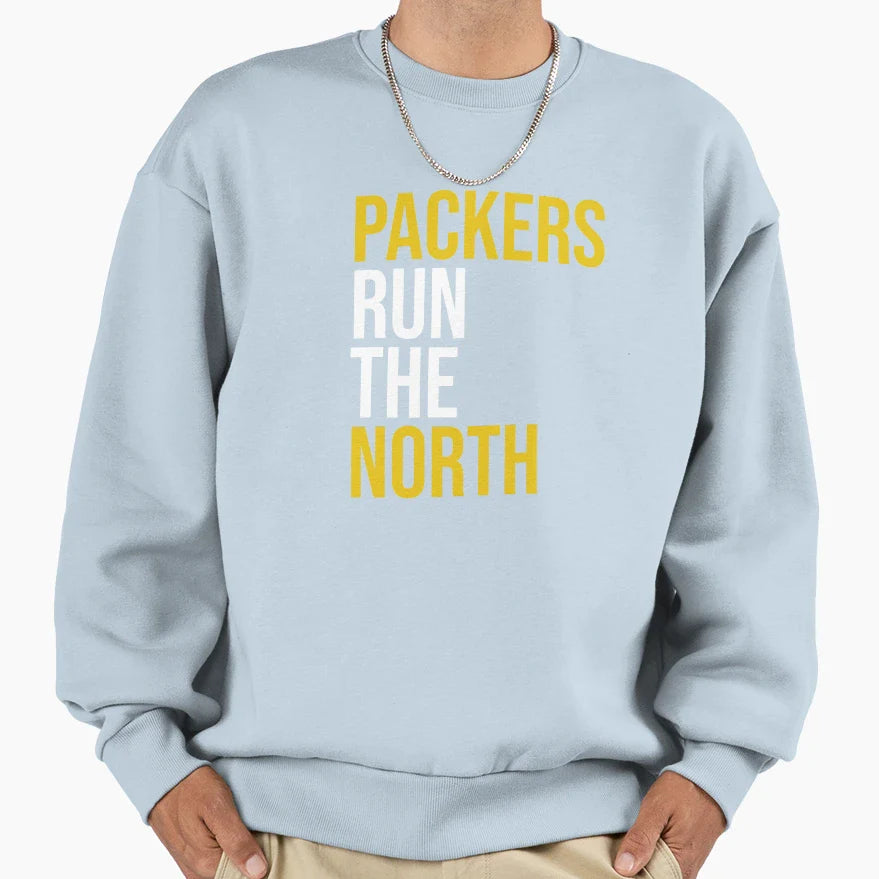 Packers Run North Sweatshirt - Trendy Graphic Unisex