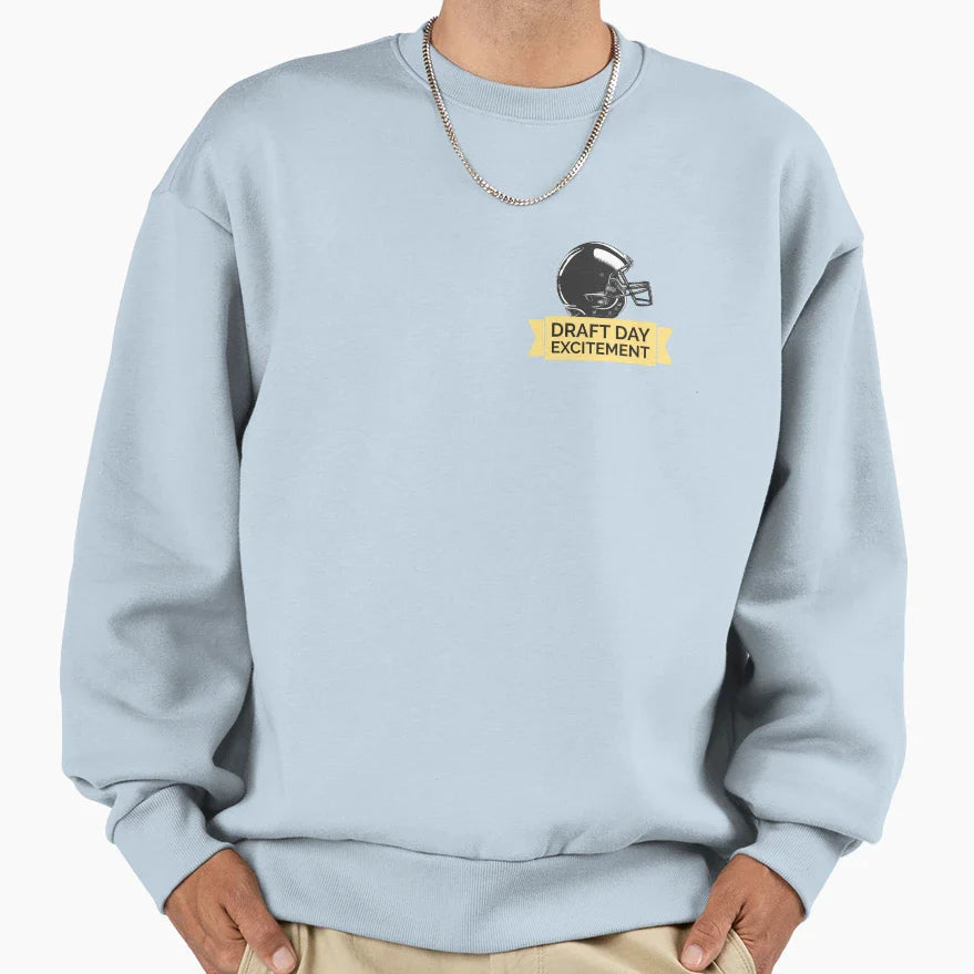 Draft Day Excitement Sweatshirt - Trendy Graphic Unisex