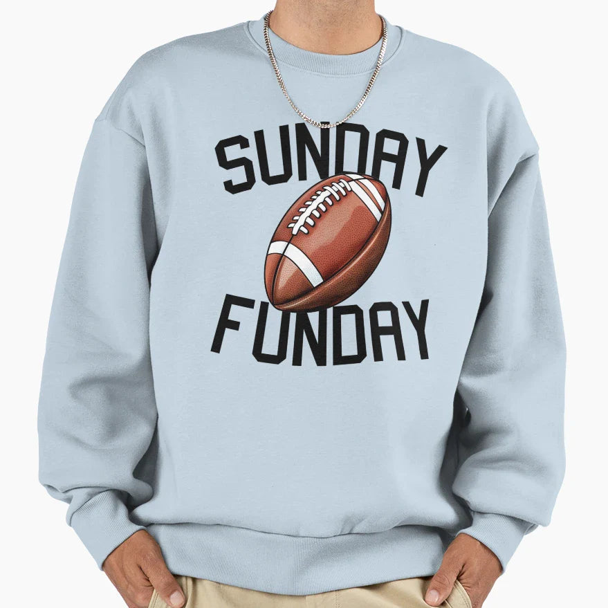 Sunday Funday Football Sweatshirt - Aesthetic Graphic Unisex