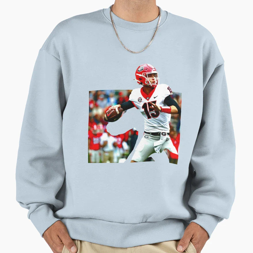 Quarterback Sweatshirt - Streetwear Style Unisex