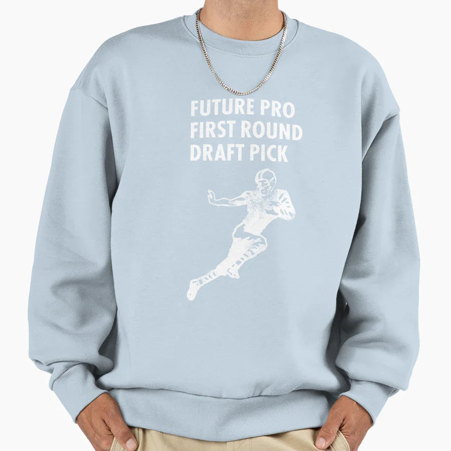 Future Draft Pick Child Sports Prodigy Sweatshirt - Minimalist Print Unisex