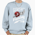 Sunday Funday Sports Wings Sweatshirt - Fun Novelty Design for Adults