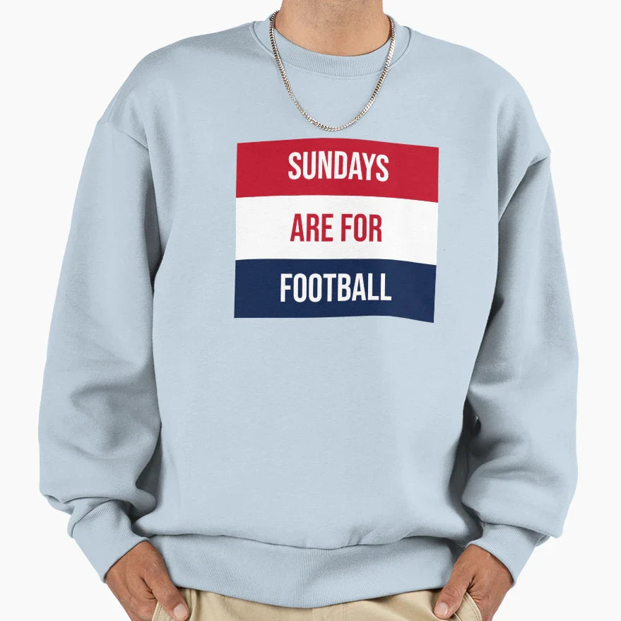 Sundays Are Football Sweatshirt - Aesthetic Graphic Unisex