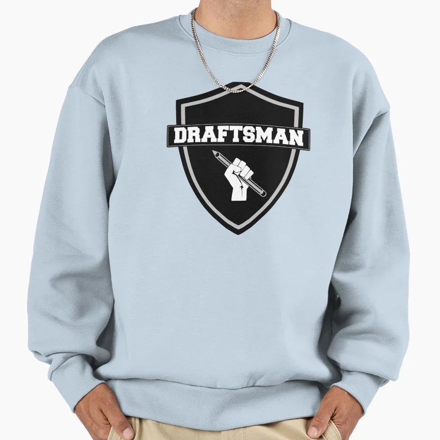 Draftsman Sweatshirt - Casual Everyday Wear Men Women