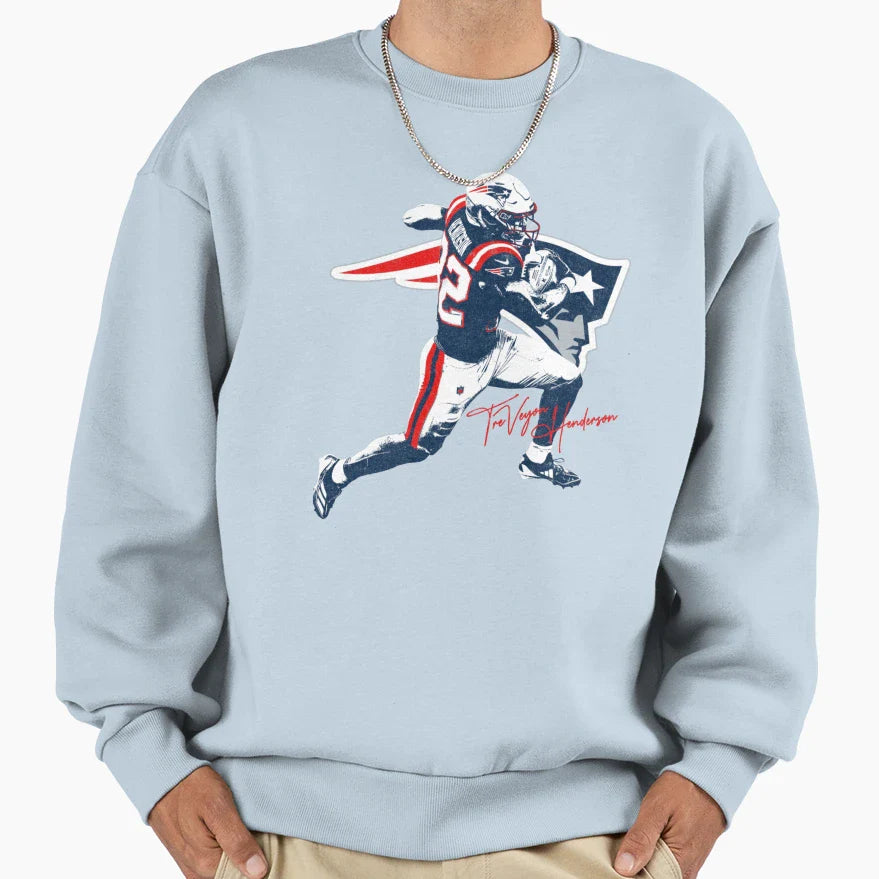 Treveyon Henderson Variant Football Sweatshirt - Aesthetic Graphic Unisex