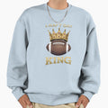 Draft Day King Fantasy Football Crown Sweatshirt - Novelty Apparel Unisex