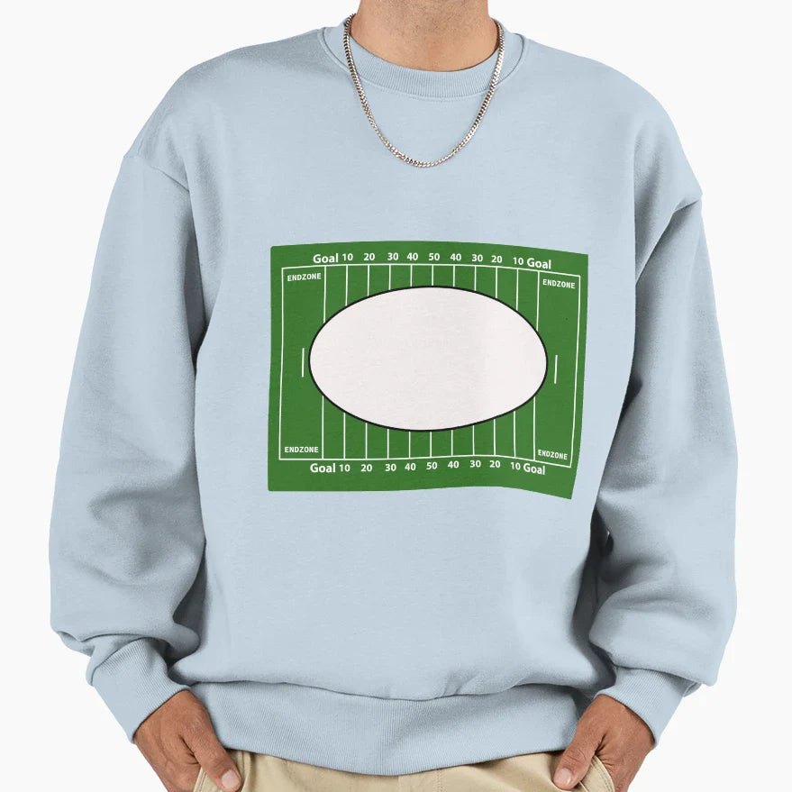 American Football Field Frame American T-Shirt - Trendy Graphic Men Women
