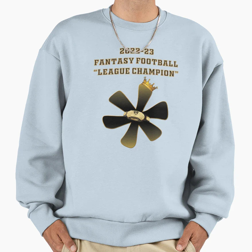 Fantasy Football Asterisk Champion Sweatshirt - Trendy Graphic Men Women