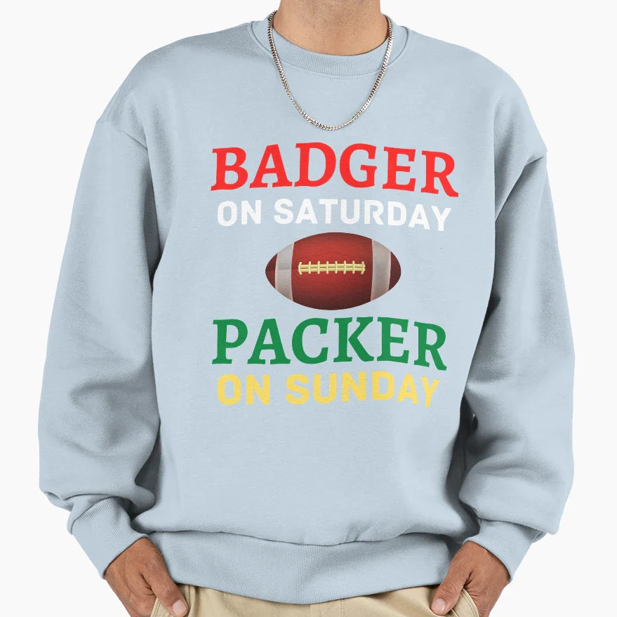 Badger Saturday Packer Sunday Sweatshirt - Graphic Print Men Women