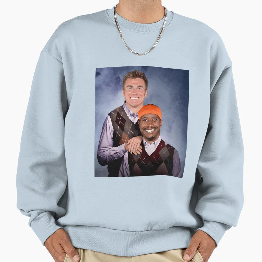 Bo Nix Courtland Sutton Football Sweatshirt - Fun Novelty Design for Adults