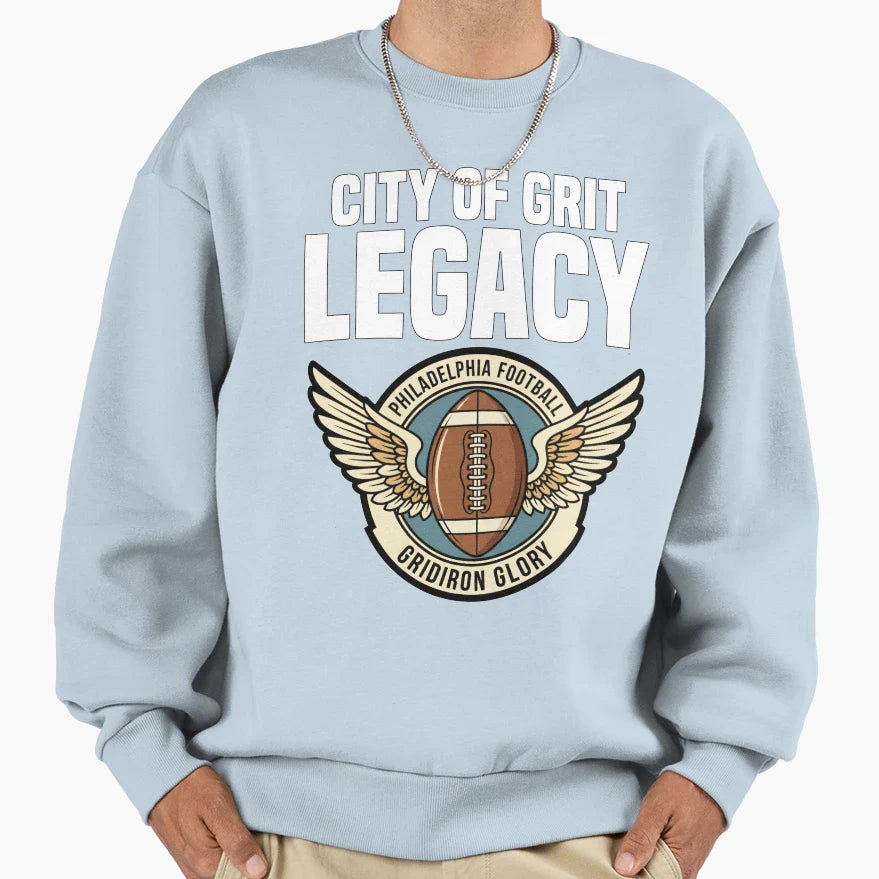 City Grit Legacy Philadelphia Sweatshirt - Casual Everyday Wear Unisex