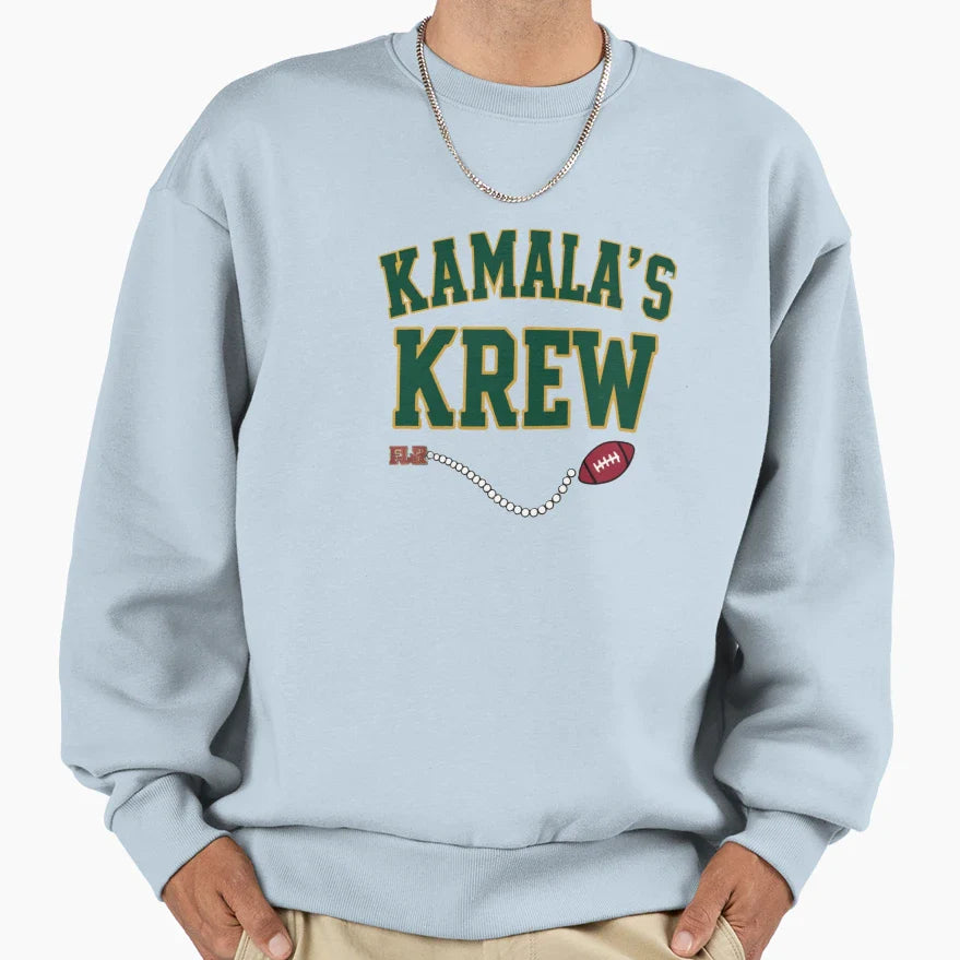Kamalas Krew Football Team Spirit Sweatshirt - Trendy Graphic Men Women