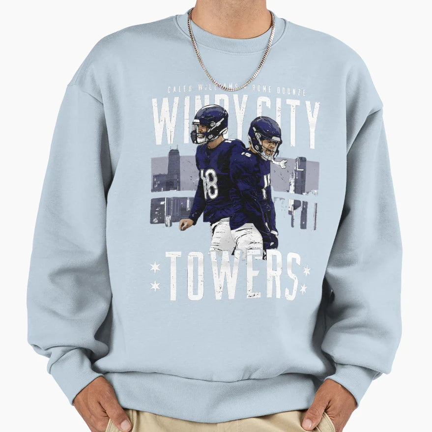 CW Rome Odunze Chicago Windy Sweatshirt - Casual Everyday Wear for Adults