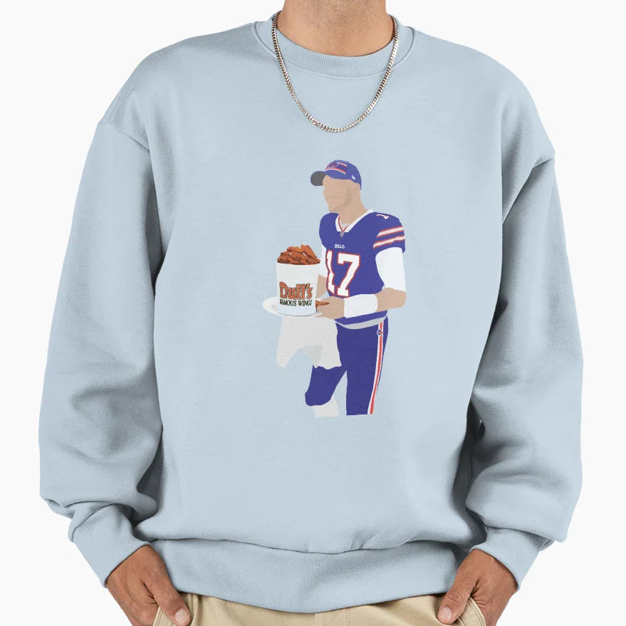 JA Buffalo Bills Duffs Chicken Wings Sweatshirt - Unique Graphic Unisex