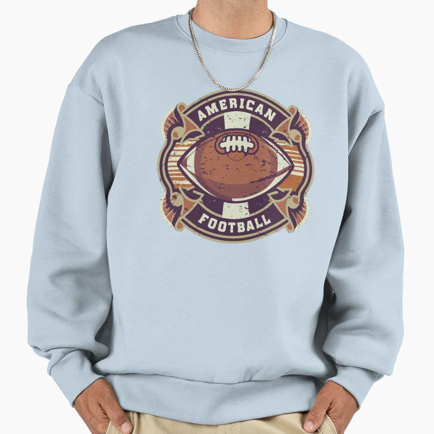 American Football Special Sports Sweatshirt - Unique Graphic for Adults