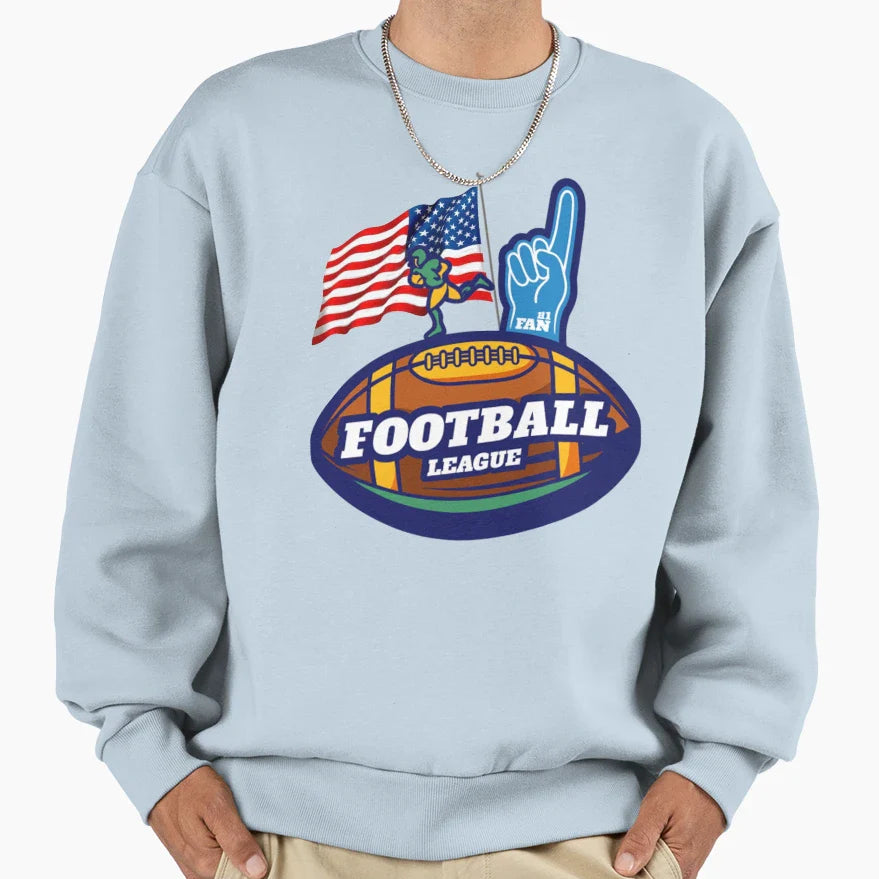 Football 02 Sweatshirt - Unique Graphic for Adults