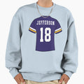 Jersey Sticke Sweatshirt - Novelty Apparel for Adults