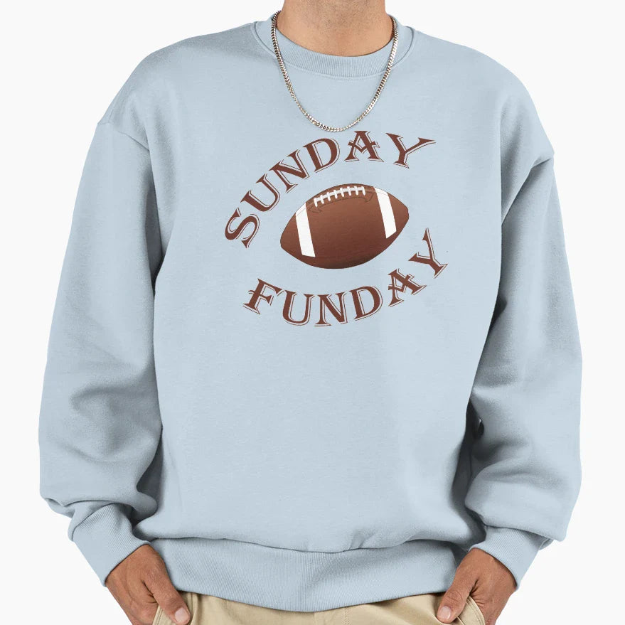 Sunday Funday Football Sport Short T-Shirt - Unique Graphic for Adults