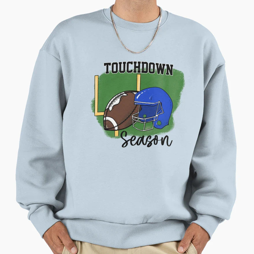 Football Touchdown Season Gift Sweatshirt - Trendy Graphic Men Women